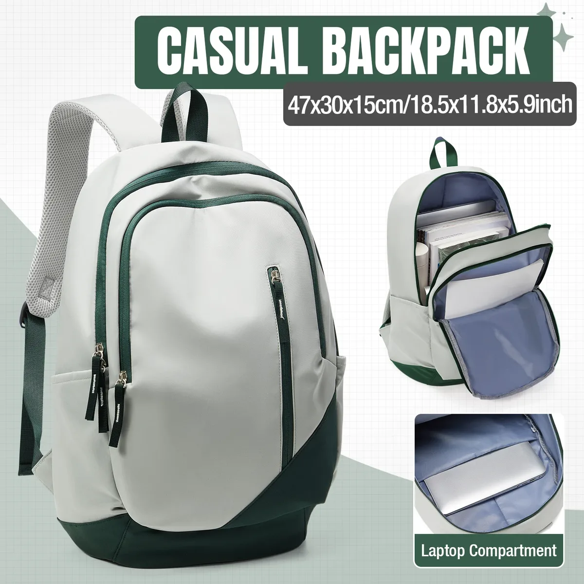 sac à dos de voyage décontracté, essentiel pour la rentrée scolaire, sac à dos scolaire, sac de rangement grande capacité pour adolescents, sac à dos de sport