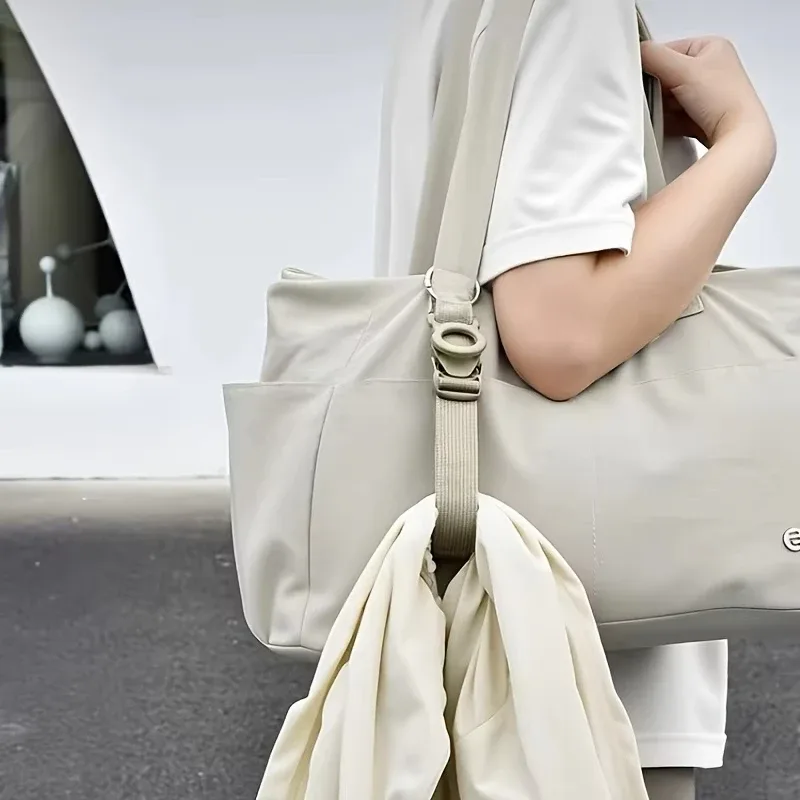 sangle de bagage réglable 2-en-1 avec boucle et verrouillage à dégagement rapide, légère et facile à utiliser, adaptée aux sacs à dos et aux costumes.