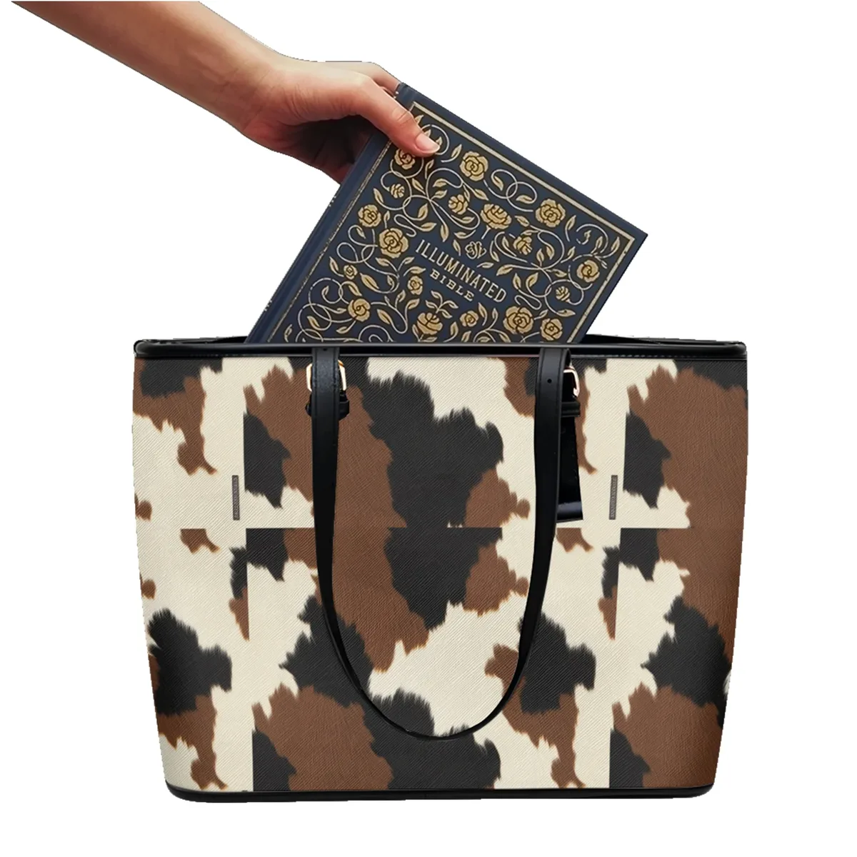 sac à bandoulière en cuir pvc oxford imprimé camouflage, fourre-tout léger et étanche avec fermeture éclair, usage quotidien, sac à main convertible pour le travail et le week-end