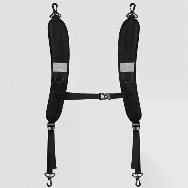 sangles d'épaule réglables pour sac à dos avec bandes réfléchissantes et boucle de poitrine antidérapante pour la randonnée, les trajets quotidiens, l'école et les activités de plein air