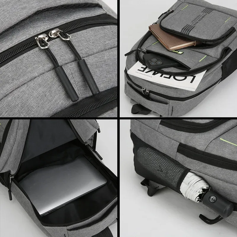 sac à dos pour homme, nouveau sac à dos de voyage léger multi-poches pour les affaires et les loisirs