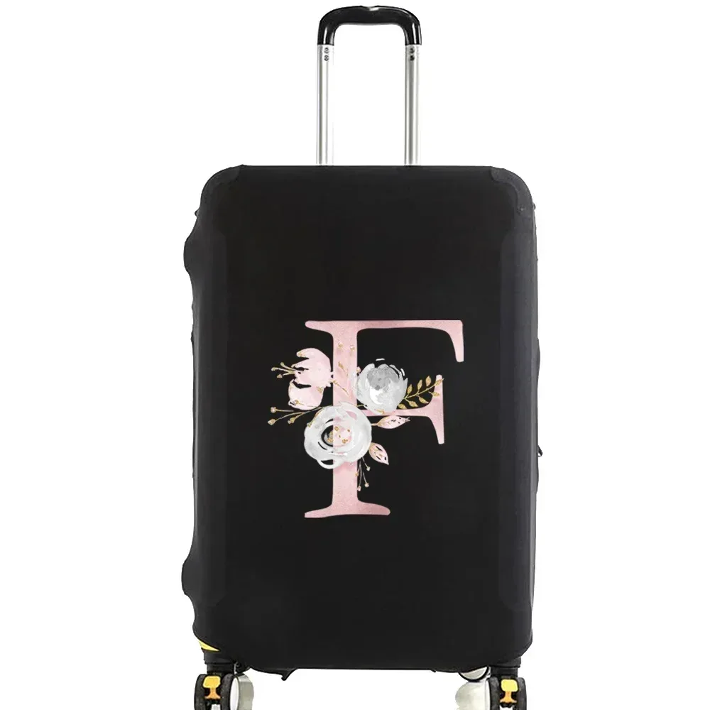 housse de protection élastique épaisse pour bagages, housse anti-poussière, anti-rayures, housse de valise, combinaison à fermeture éclair pour sac de 18 à 32 pouces, série fleur rose