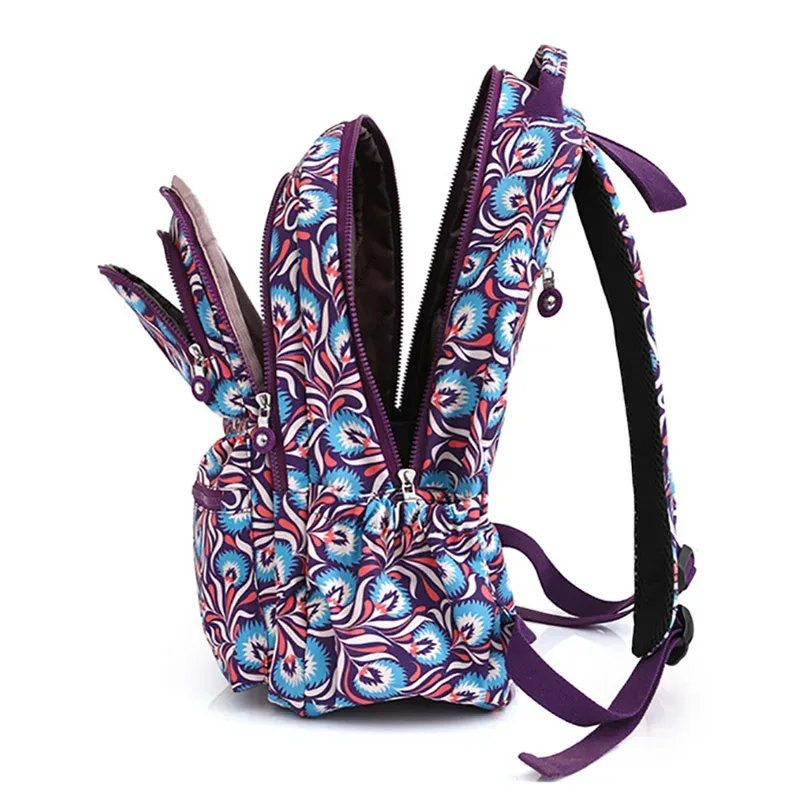 sac à dos à deux épaules pour femmes, sac à dos décontracté pour ordinateur portable, grande capacité, cartable d'étudiant, sac à dos de voyage étanche en nylon