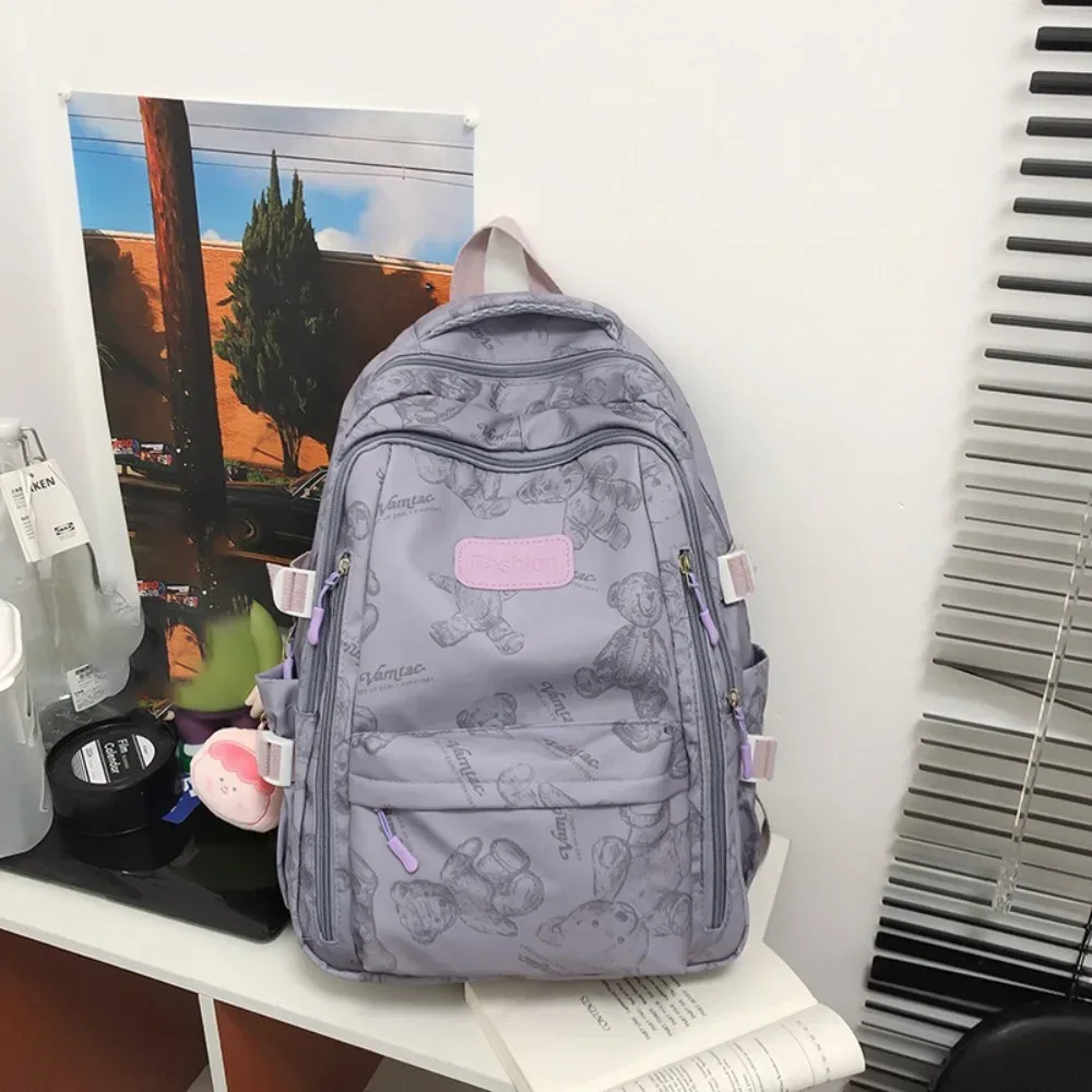 sac à dos mignon de grande capacité en nylon ultra-léger pour étudiants