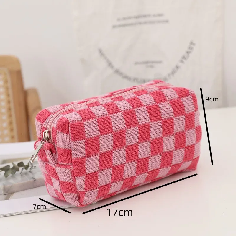 trousse à cosmétiques trousse de maquillage trousse de maquillage de voyage portable pochette à crayons mignonne trousse de toilette pour femmes pour les filles en voyage