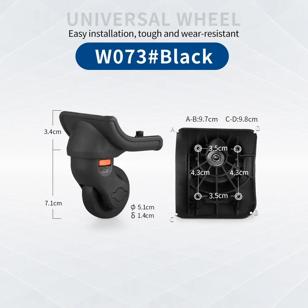 roues universelles pour valise, accessoires de réparation de roulettes de valise, roues pour bagages de voyage