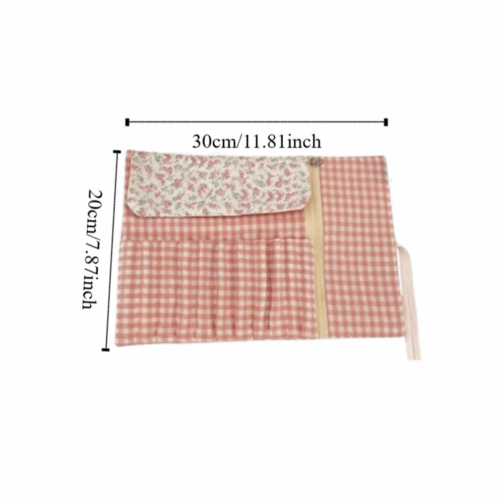sac de rangement pratique pour pinceaux de maquillage, grande capacité, motif floral, sac de rangement pour cosmétiques, outil de beauté, organisateur de pinceaux de maquillage rose, voyage