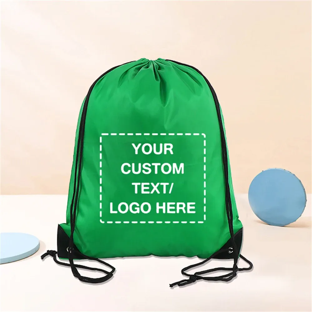 sacs à dos personnalisés à cordon de serrage, sacs de rangement pour sac à dos de sport, pour l'école, la gymnastique, le voyage, logo/texte/photo personnalisé