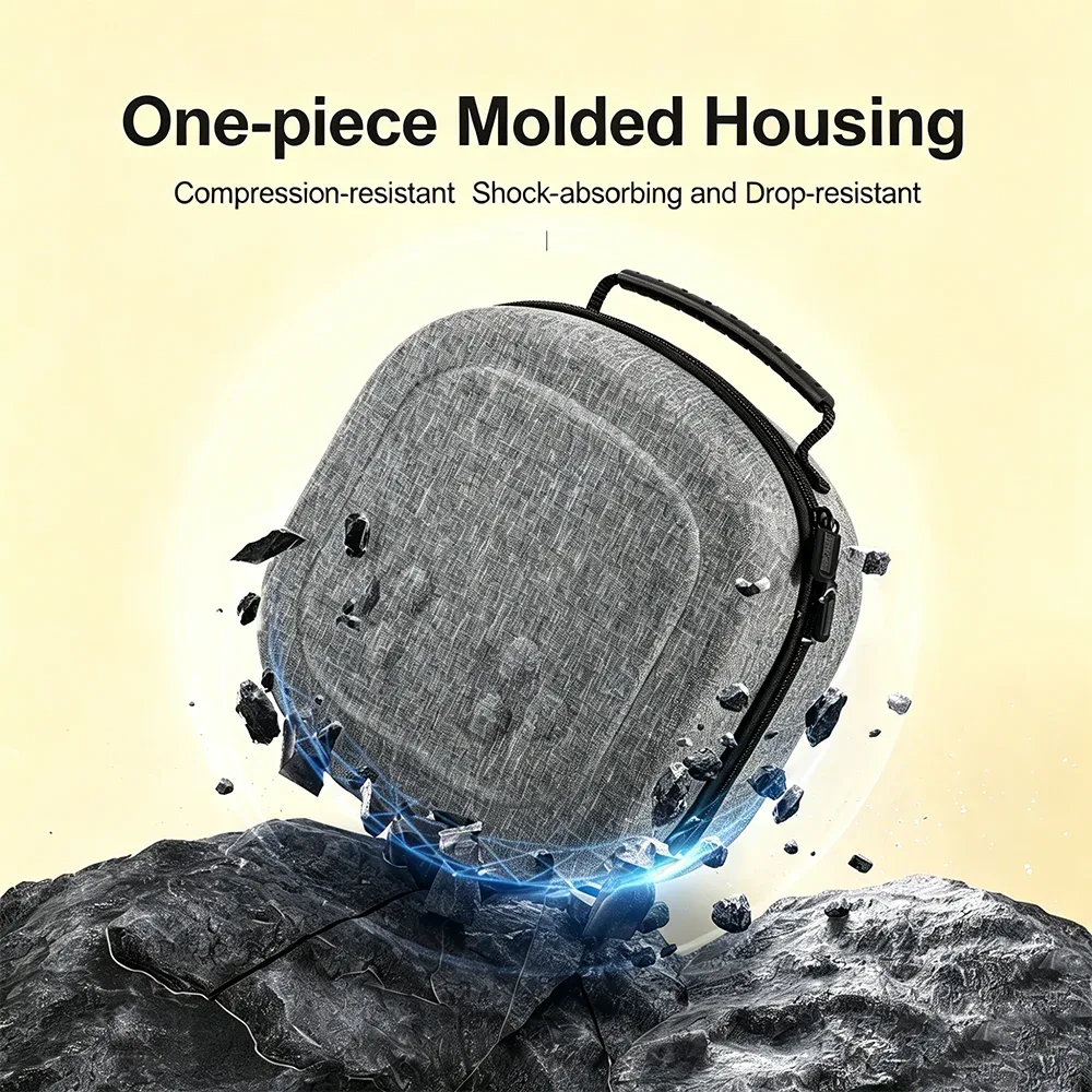 étui de protection rigide eva meta quest 3s, sac de rangement pour casque vr et accessoires, sac d'organisation pour accessoires de casque vr