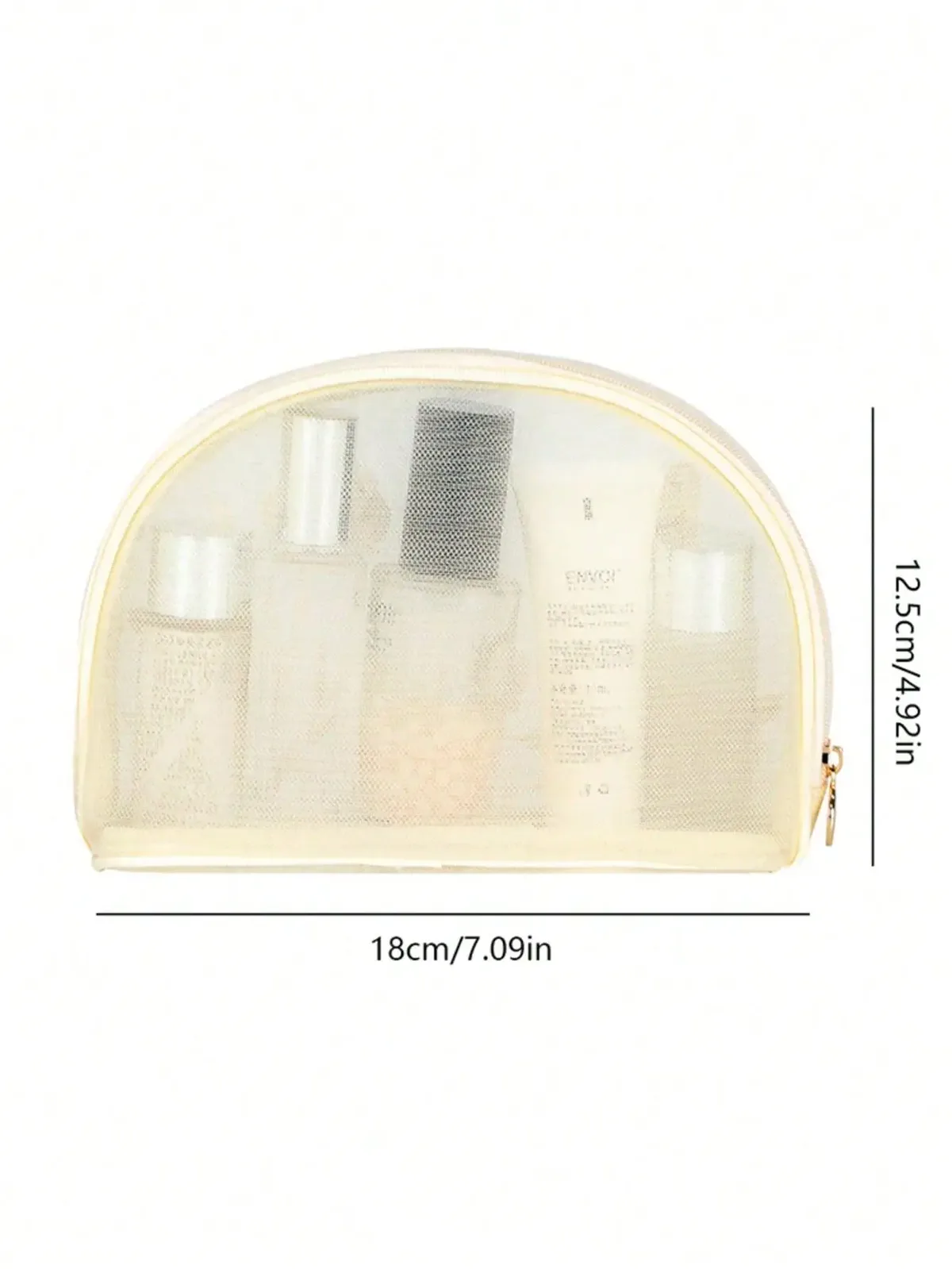 trousse de toilette portable grande capacité, nouvelle broderie en filet, magnifique sac de rangement cosmétique