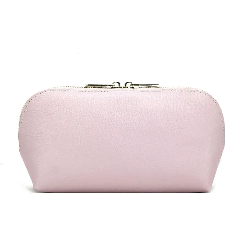 sac à cosmétiques en cuir saffiano personnalisé pour femmes, trousse de beauté en poudre de voyage pour dames, ensembles avec porte-passeport, étiquette de bagage, mode