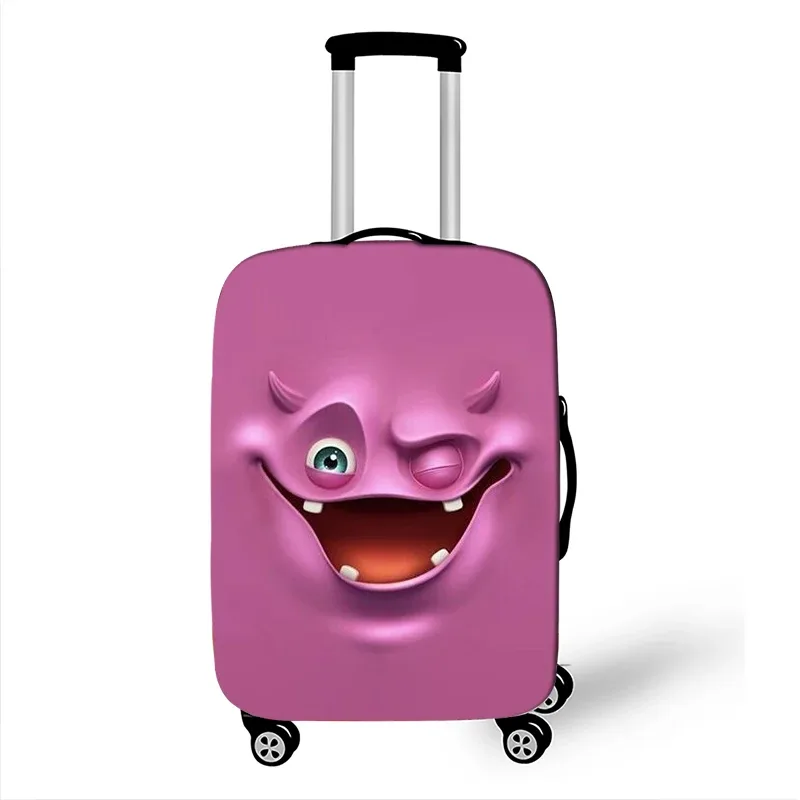juste de bagage élastique pour voyage, housse anti-poussière, housse de protection, étui à bagages, housse de valise, expression amusante, 18-32