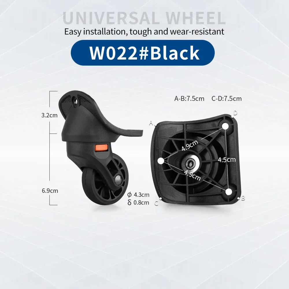 roues universelles pour valise, accessoires de réparation de roulettes de valise, roues pour bagages de voyage