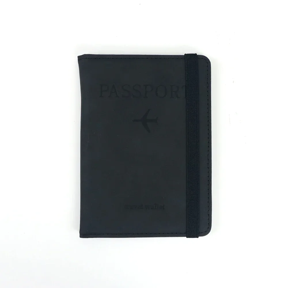 porte-passeport rfid en cuir pu, porte-cartes, étui de voyage, accessoires essentiels pour les voyages en famille, pour femmes et hommes.