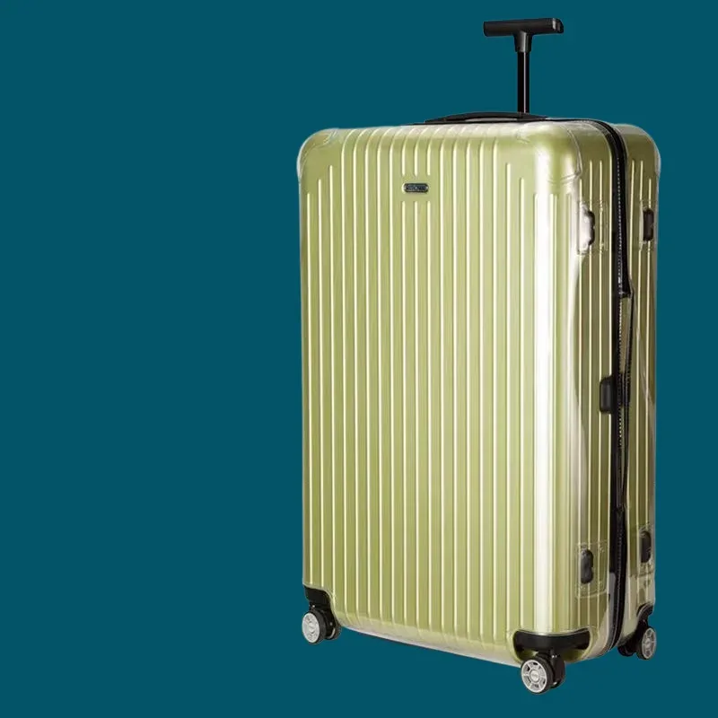 juste de bagage en pvc transparent personnalisé, housse de bagage pour rimowa essential trunk plus, rimow original classic hybrid distinct essential lite