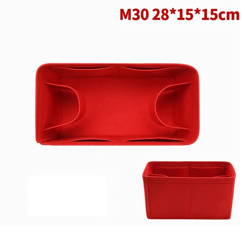 sac à main en feutre pour insertion de gril, sacoche pour cosmétiques portables, accessoire de voyage, 25, 30, 35