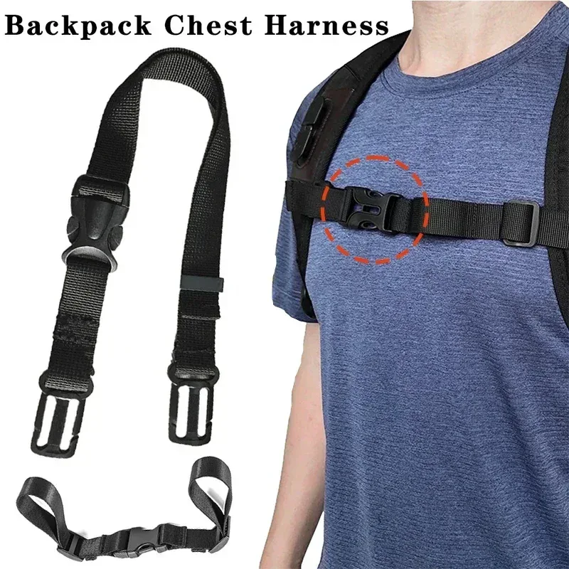 sac à dos poitrine, harnais de sangle, sangle d'épaule réglable pour sac de camping en plein air, sacs tactiques, sangles, accessoires pour sac à dos