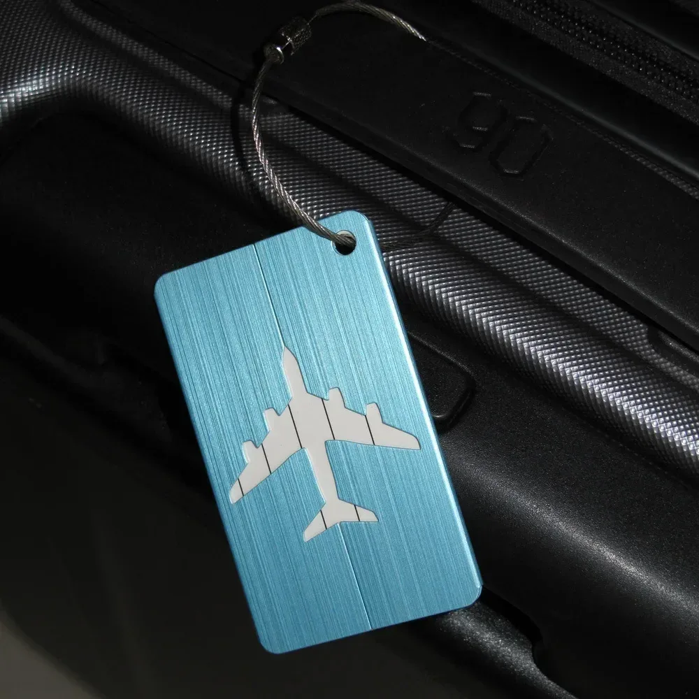 nouvelle mode étiquettes de bagages en alliage d'aluminium femmes hommes bagages de voyage valise nom porte-étiquette accessoires de voyage