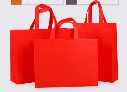 lot de 20 sacs fourre-tout non tissés, sac de shopping durable et écologique avec poignées pour les courses, possibilité d'impression personnalisée du logo.