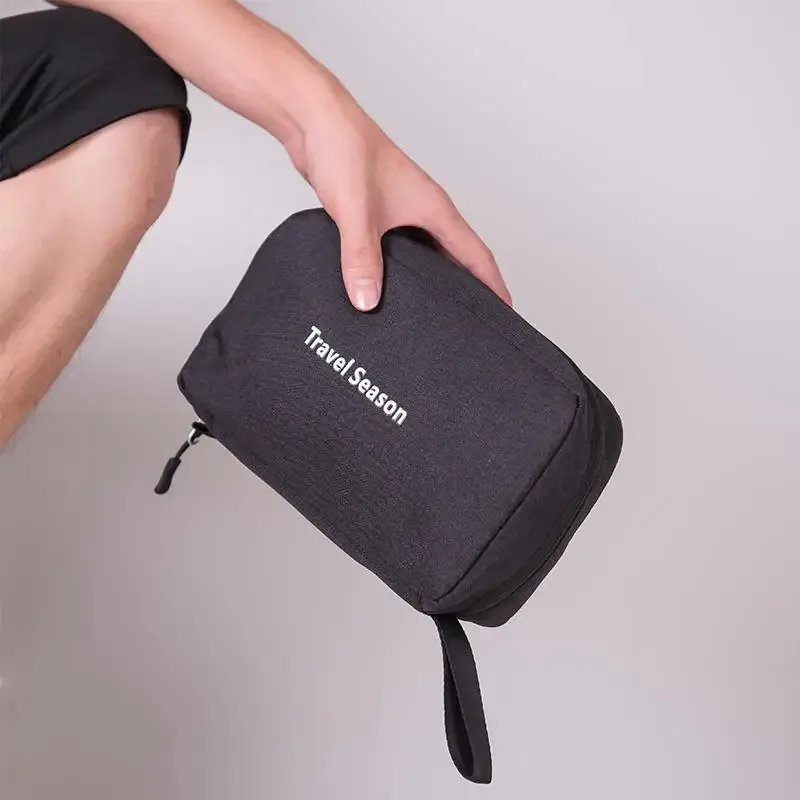 trousse de toilette de voyage suspendue pour hommes et femmes, imperméable, maquillage, cosmétique, esthéticienne, sac pliable, organisateur de salle de bain et de douche