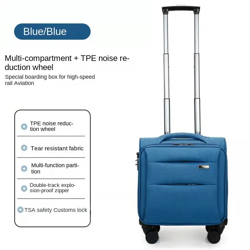 12-20 pouces mini valise grande capacité bagage roulant tissu oxford étanche embarquement voyage d'affaires chariot valise 캐