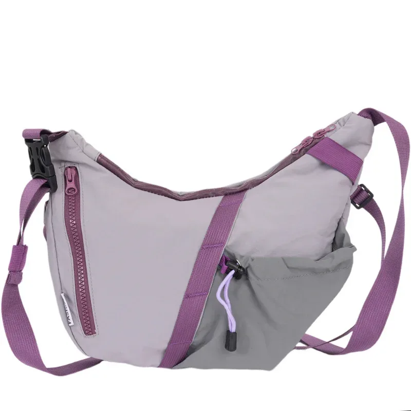 sacs à bandoulière multifonctions réglables et imperméables de couleur contrastée pour femmes, mode coréenne, sac à bandoulière léger pour l'extérieur
