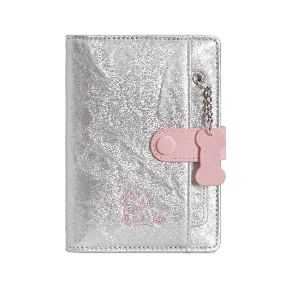 porte-carte pu sac de passeport sac à main mignon chiot passeport pince multifonctionnel étui à cartes sac de rangement de cartes accessoires de voyage