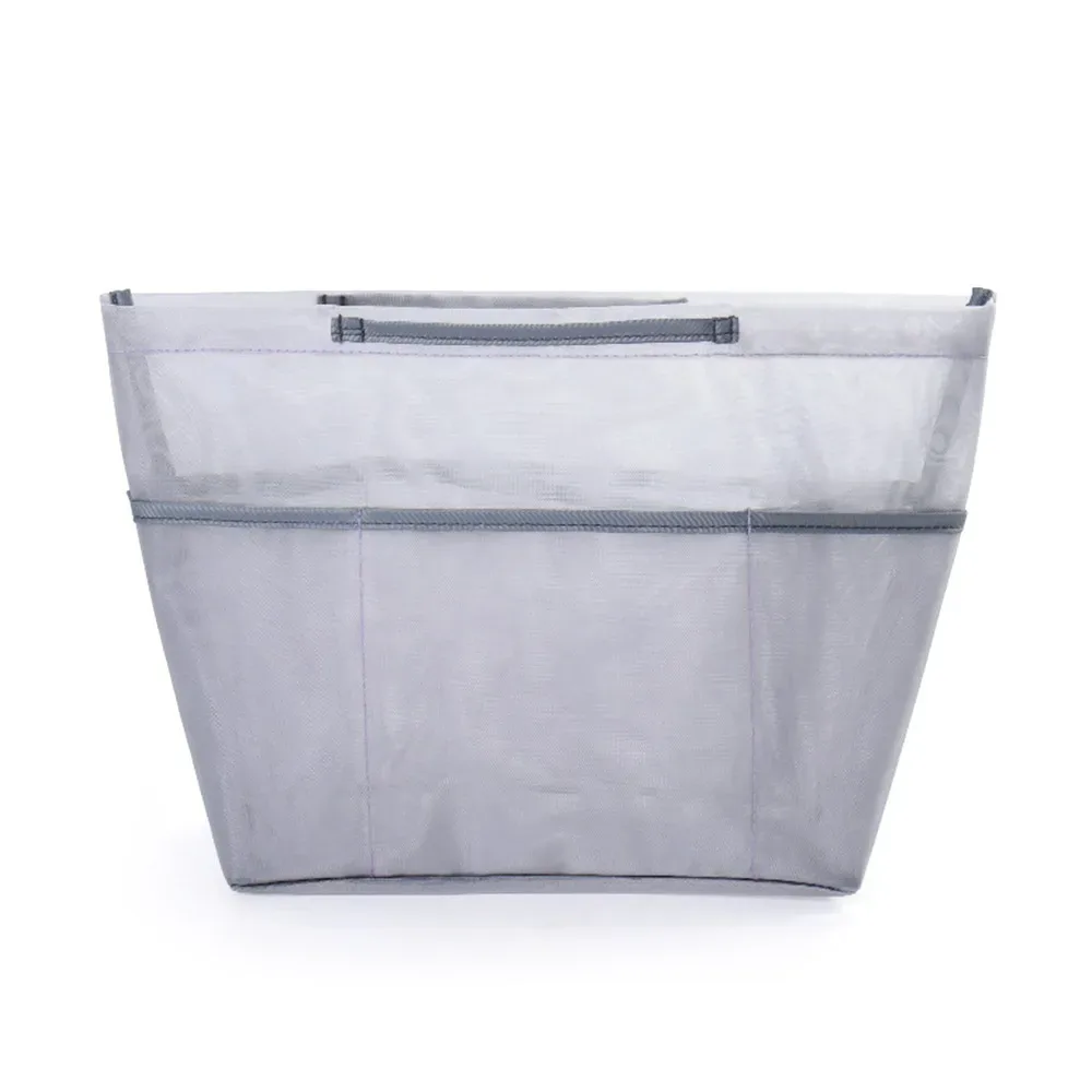 nouveau sac intérieur en maille de nylon, grande capacité, anti-affaissement, sac fourre-tout, extensible, multi-poches, poche insérée pour sac longxiang