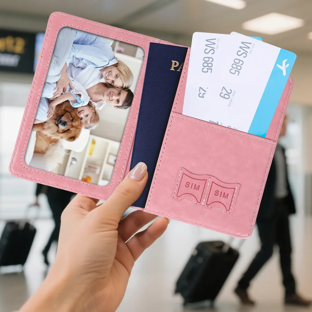 porte-passeport pour voyage, étui de protection rfid pour passeport, portefeuille de passeport pour femme, accessoires de voyage essentiels, organiseur de documents