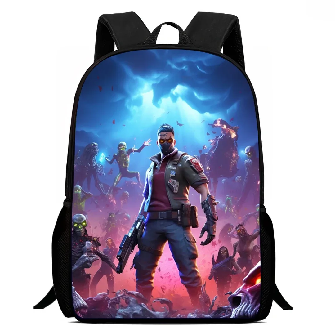 sac à dos de dessin animé fortnite de 15 pouces pour garçons et filles unisexe, sac à dos d'école, sac à dos léger pour étudiants, sac à dos de grande capacité
