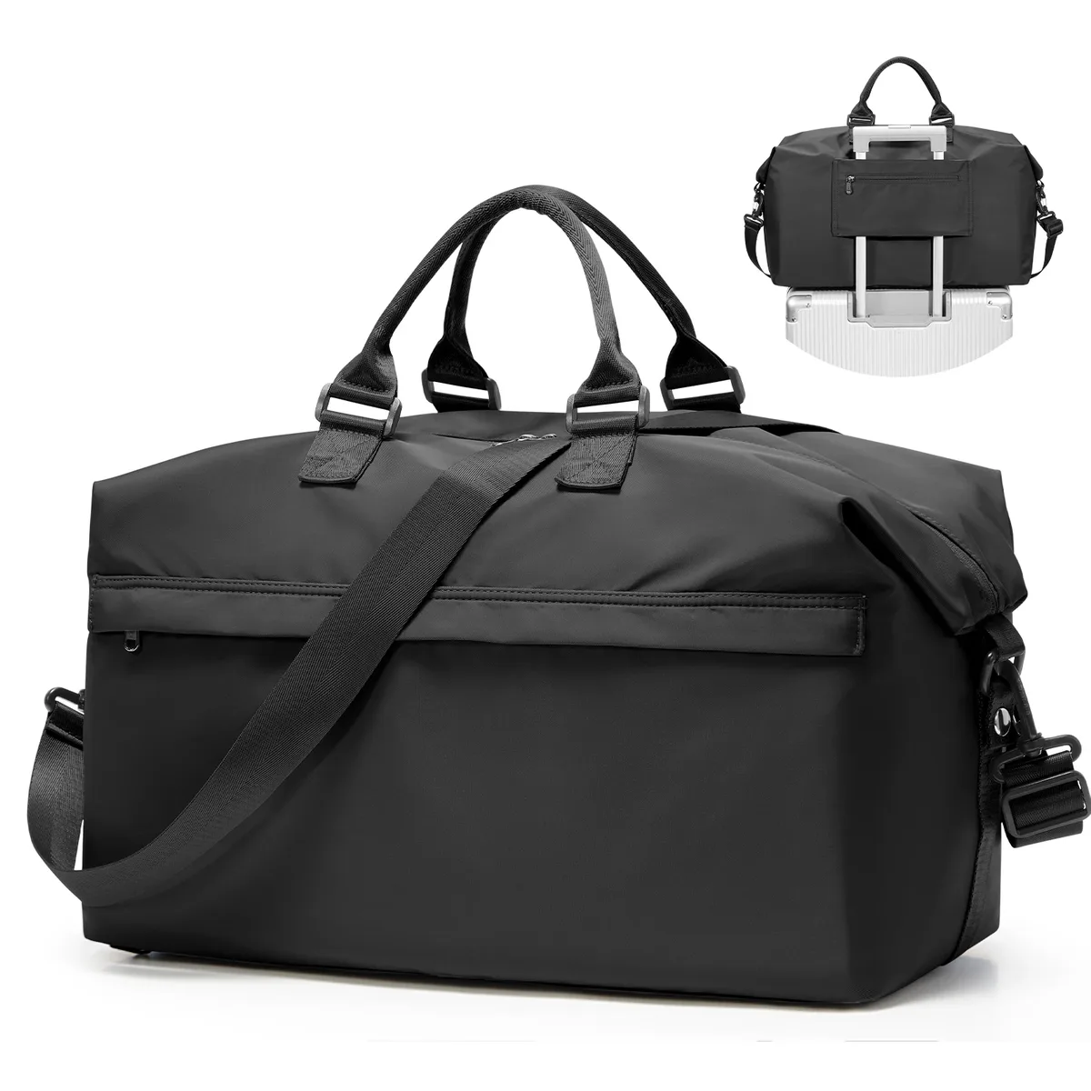 sac de voyage pliable, grand sac de sport pour femmes et hommes, sac de voyage avec compartiment pour chaussures, sac de fitness imperméable
