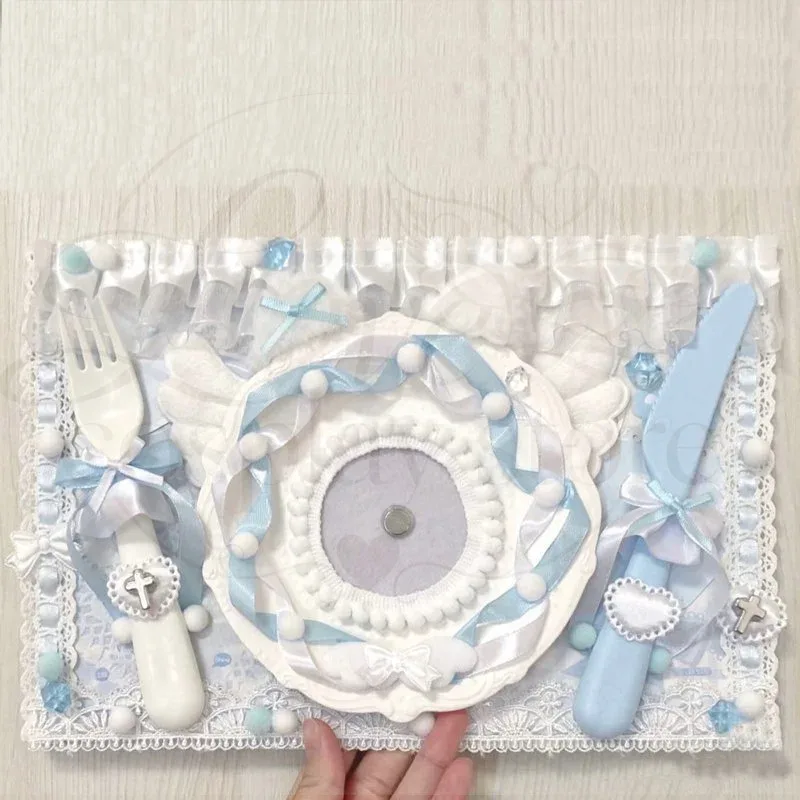 nouvel ensemble de supports pour badges d'anime ita bag, organisateur de pin's mignon avec rubans et dentelles, accessoires de panneau d'insertion décoratif itabag, panneau de présentation de badges