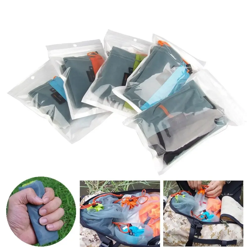 sac à dos pour articles divers, sac de rangement à cordon en maille ultralégère pour outils d'extérieur, organisateur pour l'escalade, accessoires de camping et de sport, sacs de voyage