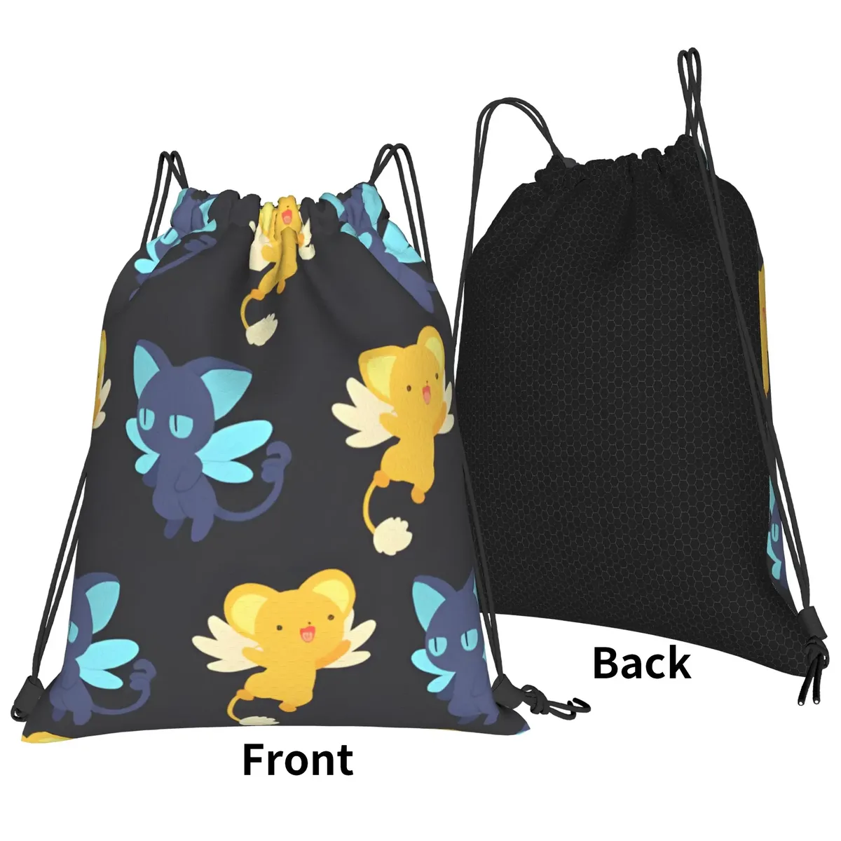 sacs à cordon kero & spinel cardcaptor sakura, sac à dos de voyage, sac à chaussures d'école, 1 pièce
