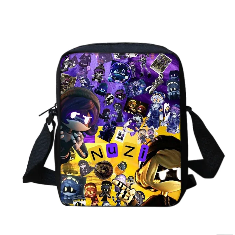 murder drones garçons et filles dessin animé imprimé sac à bandoulière enfants fourre-tout décontracté sac de téléphone hommes et femmes sac à provisions meilleur cadeau d'anniversaire