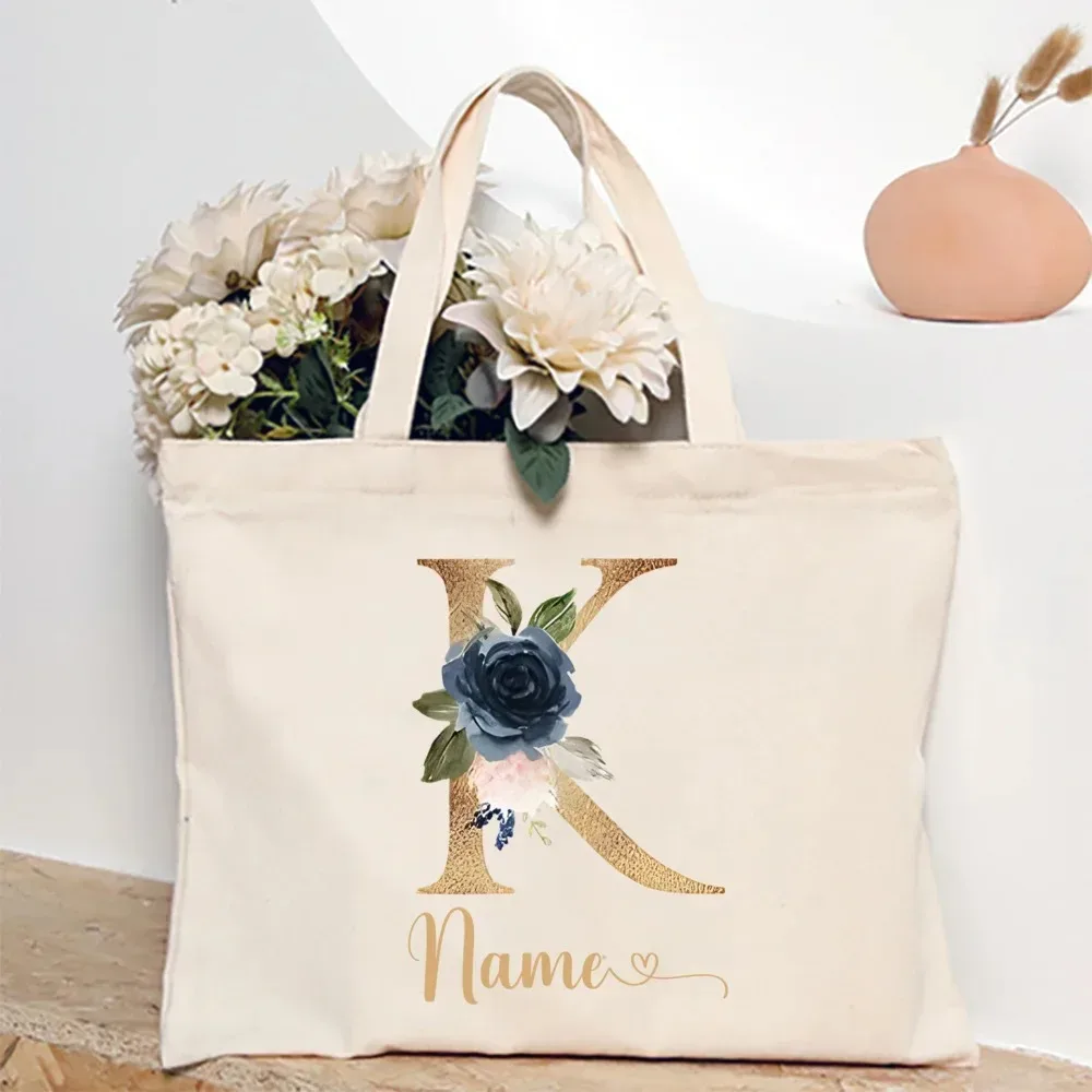 sac fourre-tout personnalisé pour demoiselle d'honneur avec initiales et nom, sac à bandoulière, sac de fête de bachelorette, sac à main de mariée, cadeau pour elle