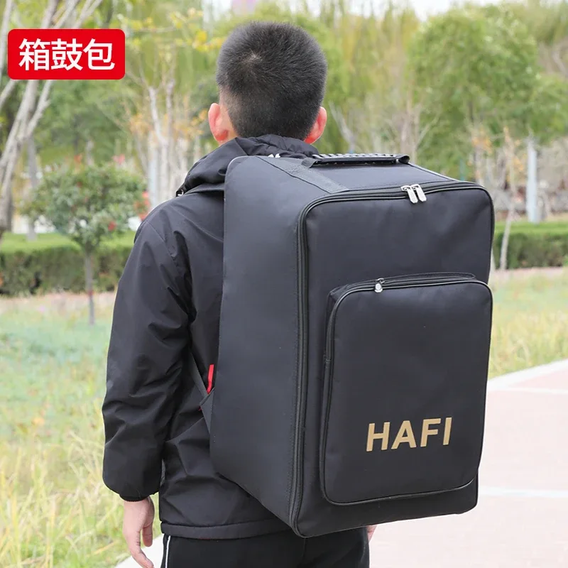 Sac de caisse claire pour tambour, sac à dos rembourré Cajon, rangement portable, gril, boîte Oxford, étui de tambourin, support de cymbale