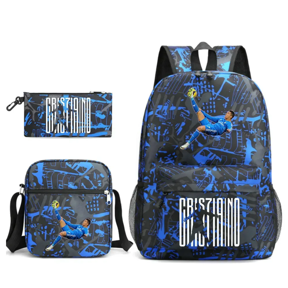sac à dos imprimé cr7, sac à dos de sport, de football, décontracté, pour femmes et hommes, sacs d'école pour ordinateur portable, sacs d'école harajuku, sacs de voyage pour femmes et hommes