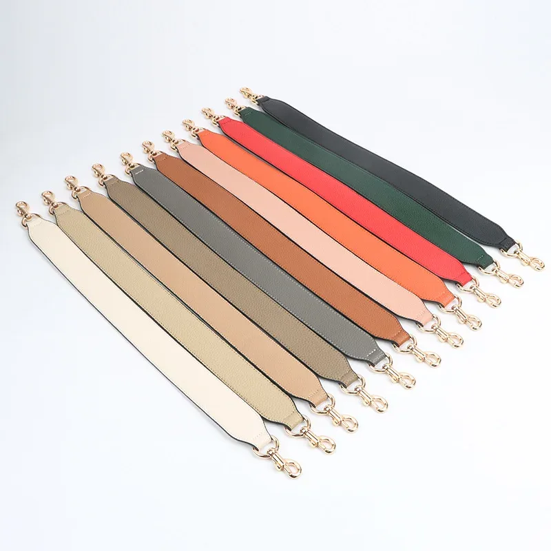 xmessun – sac à bandoulière tendance pour femmes, bretelles pour les mains, bretelles en cuir véritable, larges bretelles, accessoires à sangle courte, nouvelle collection