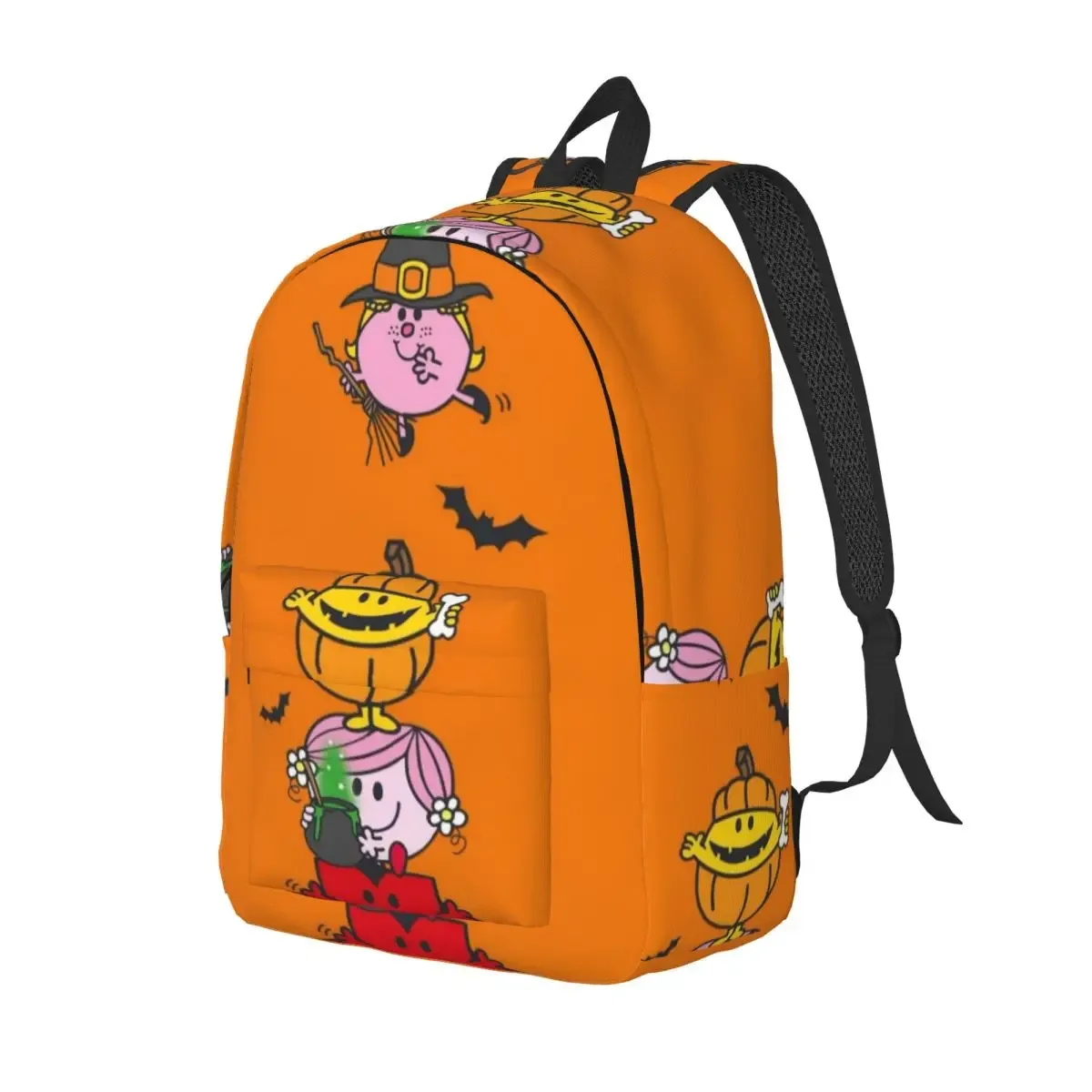 mr men littles cartoon miss sac à dos pour hommes femmes cool étudiant travail sac à dos collège toile sacs durables