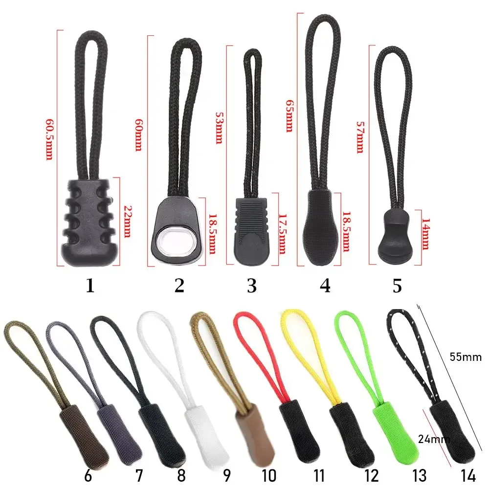 fermetures éclair de remplacement pour sac à dos, 5 pièces