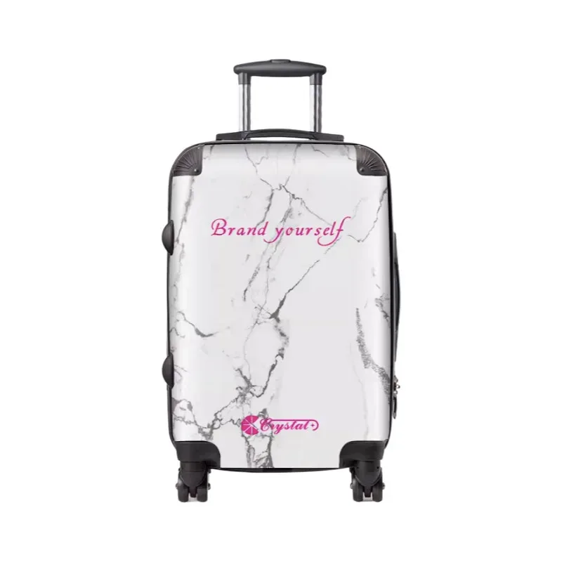 valise à rayures classiques personnalisée : sac trolley monogramme personnalisé avec roulettes