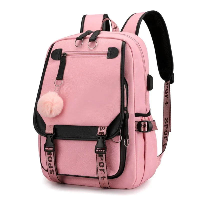 sacs à dos scolaires pour jeunes garçons filles sac à dos étudiants du collège kawaii sac d'école harajuku mode voyage sac à dos noir rose sac