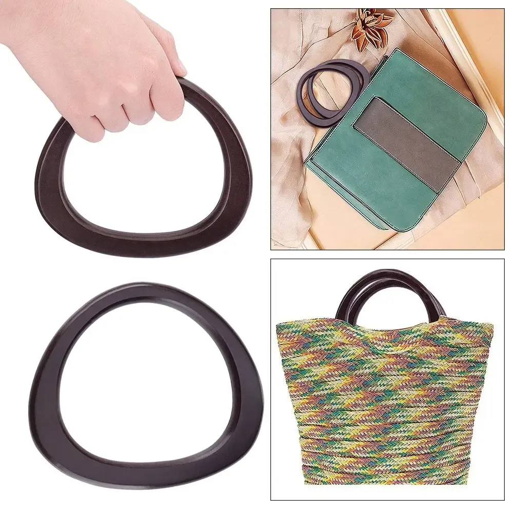 poignée de sac à main en bois amovible, pour bricolage, boîte-cadeau, sangle de bagage artisanal