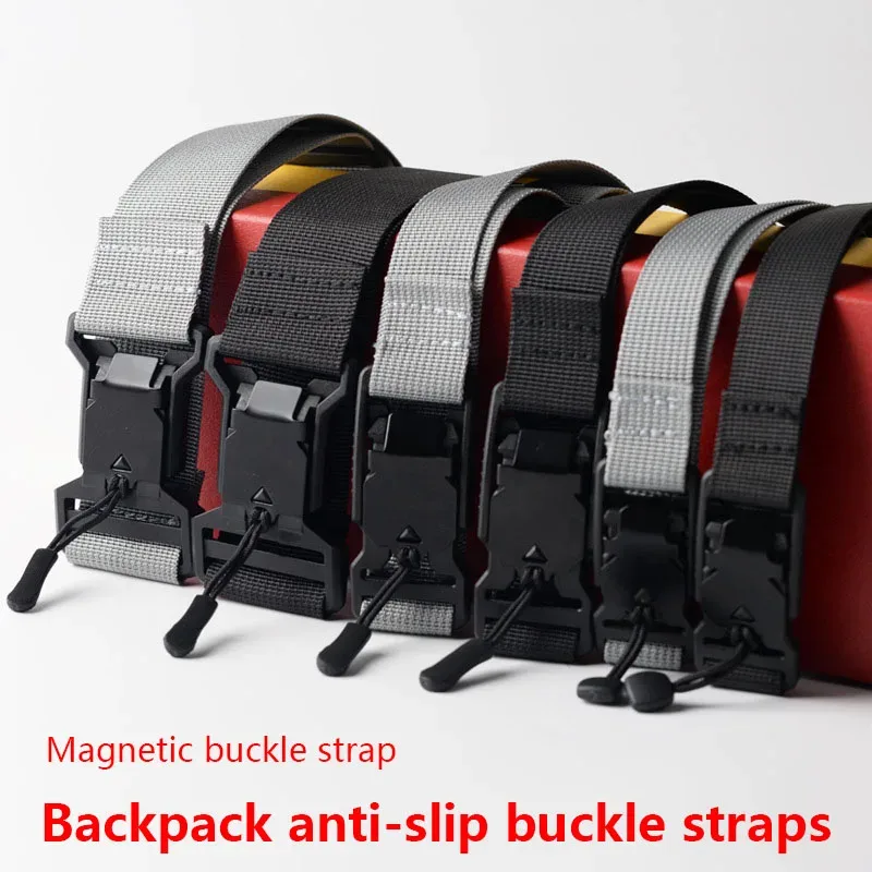 sangle magnétique pour sac à dos, sangle de poitrine détachable facilement, sangle d'épaule réglable, accessoires de sangle pour sac tactique de camping en plein air