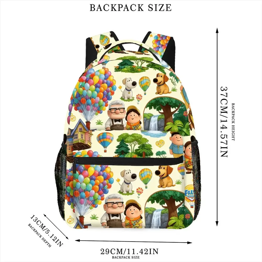 sac à dos imprimé up movie, sac d'école avec personnage carl russell dug pour adolescents, sac de voyage léger