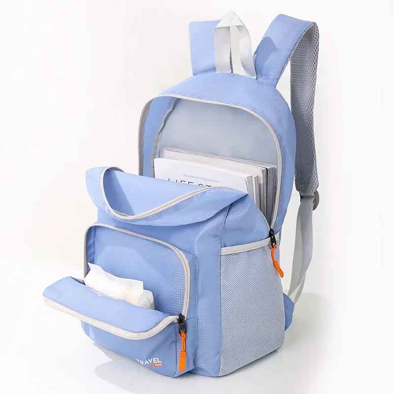 sac à dos pliable ultraléger imperméable grande capacité pour la randonnée, le voyage, le camping, les sports de plein air et l'école