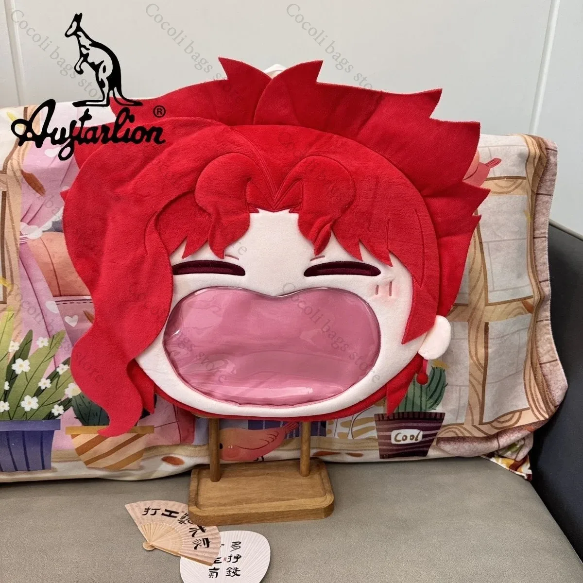 anime jojo's bizarre adventure kakyoin noriaki ita sac à dos kawaii avec poche transparente itabag sac à dos femme sac femme
