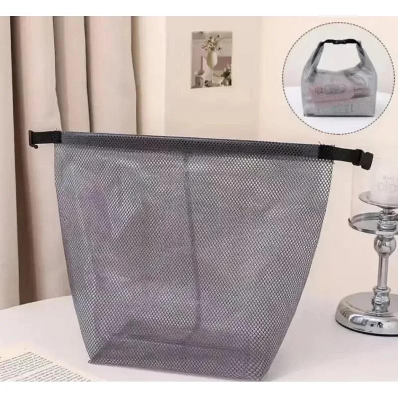 sac de rangement étanche et portable de grande capacité, sac de toilette neutre avec cordon de serrage, adapté aux articles de toilette de la salle de sport et de la salle de bain, été
