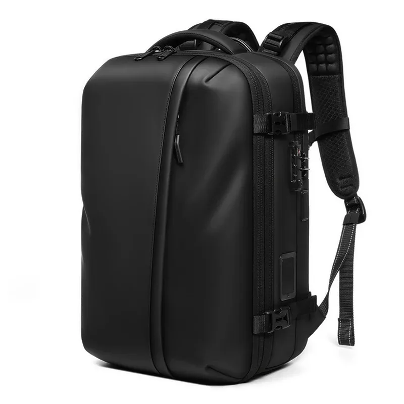 sac à dos de voyage pour homme avec pompe de compression à un clic, sac à dos de compression sous vide 60l pour alpinisme, randonnée, extérieur, avec compartiment pour ordinateur portable